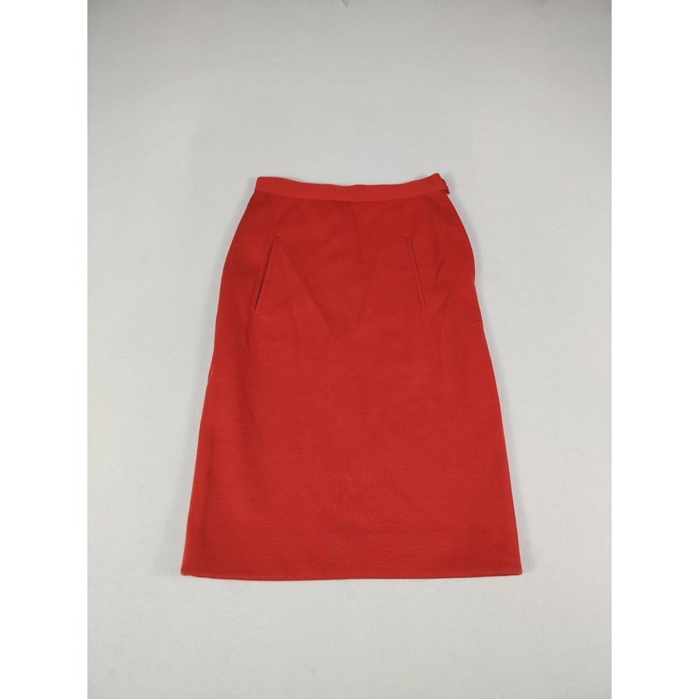 Sonia Rykiel Skirt Woman's Small Red New Wool Minimalist Vintage Elegant Comfort